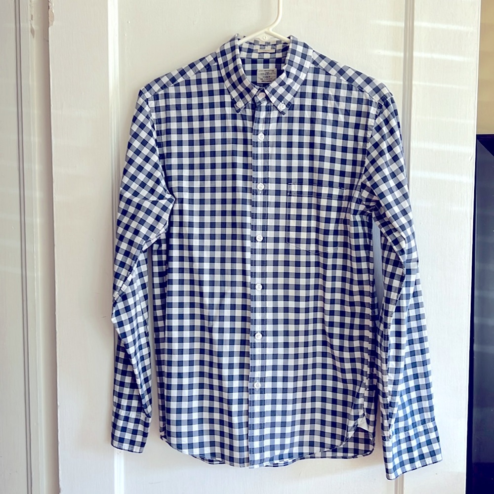 Men’s J Crew Secret Wash cotton poplin shirt